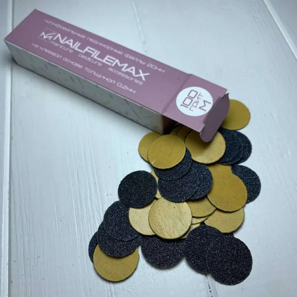 Disposable files for pedicure disc Nailfilemax M 100 grit 100pcs
