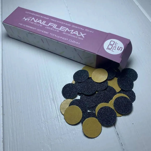 Disposable files for pedicure disc Nailfilemax S 100 grit 100pcs