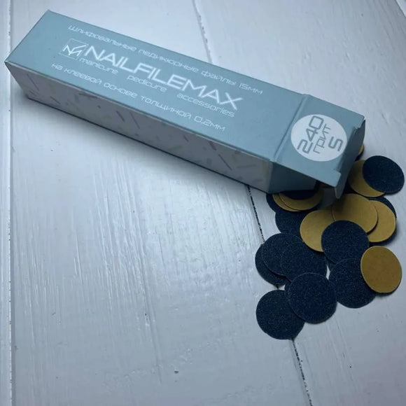 Disposable files for pedicure disc Nailfilemax S 240 grit 100 pcs