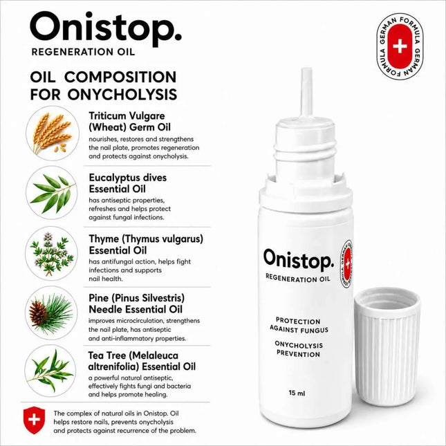 Ulei regenerant împotriva onicolizei - OniStop 15ml NAILSOFTHEDAY