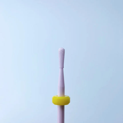 Pink ceramic nail drill bit “Reverse Pear mini” 2*5mm Yellow - Ceramic nail drill bits
