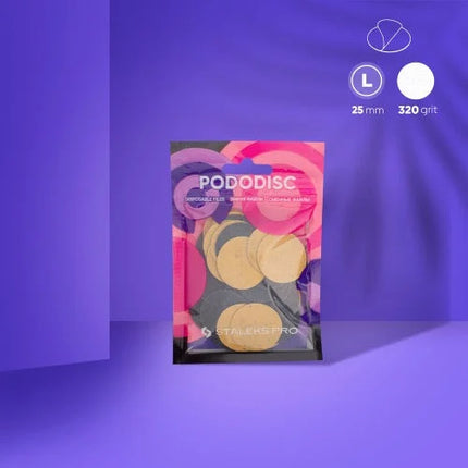 Refill pads for pedicure disc Staleks Pro L 320 grit (50 pc) PDF-25-320 - Disposable files for pododisc