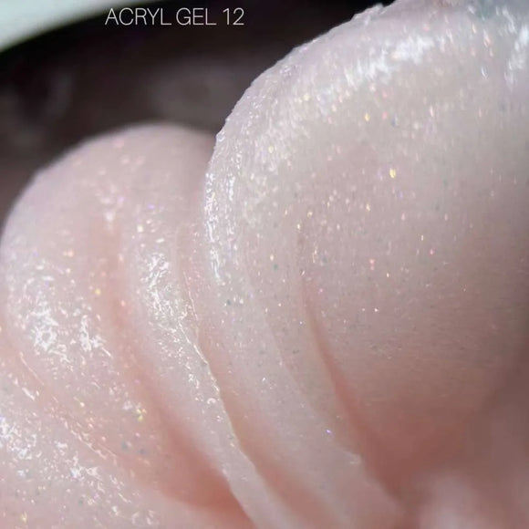 Saga Acryl Gel №12 М'який персиковий з блиском 13ml