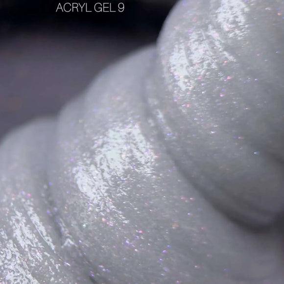 Saga Acryl Gel №09 Сірий з блиском 13ml