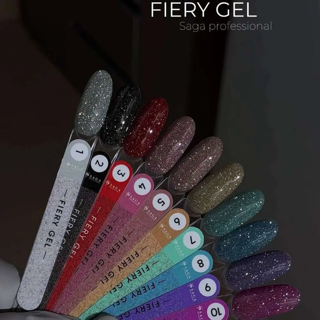 Saga Fiery Gel Polish №01 Gray 10ml