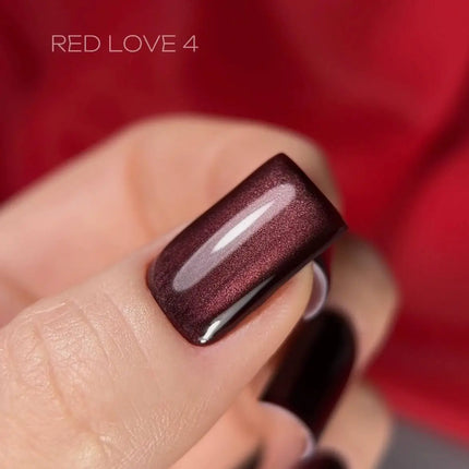 Saga Cat Eye Love Red №4 Red Wine 10ml