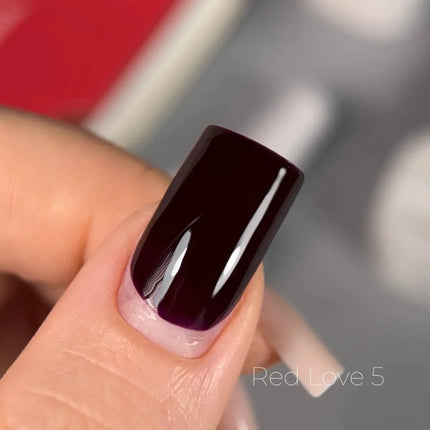 Gel Polish Saga Love Red 2 Shimmer 10 ml