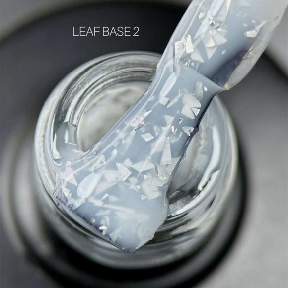 Saga Leaf Base №02 Milk with silver foil 9ml