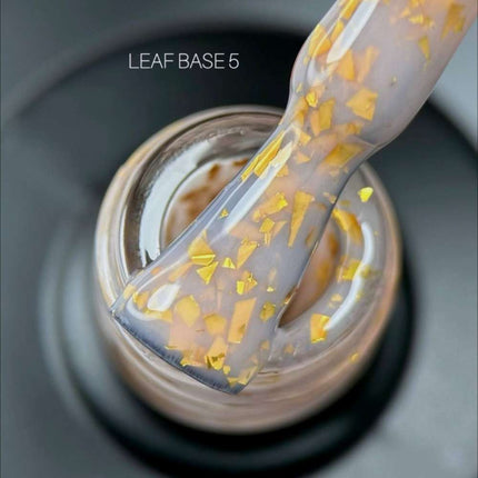 Saga Leaf Base №05 Maro deșert cu folie aurie 9ml