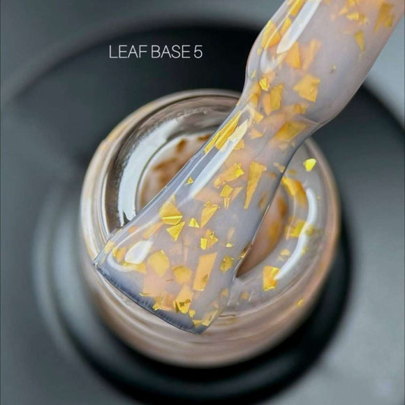 Saga Leaf Base №05 Maro deșert cu folie aurie 9ml