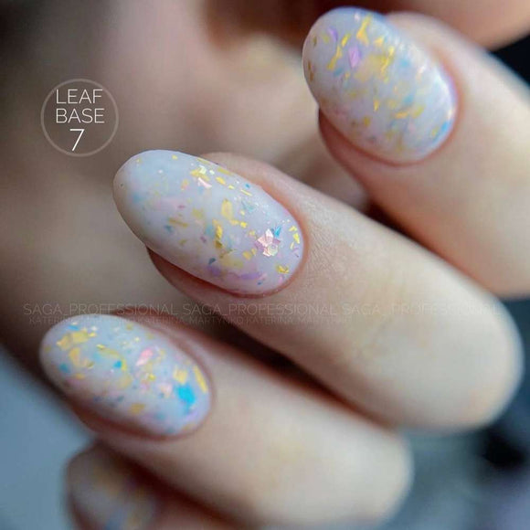 Saga Leaf Base №07 lapte cu folie colorată 9ml