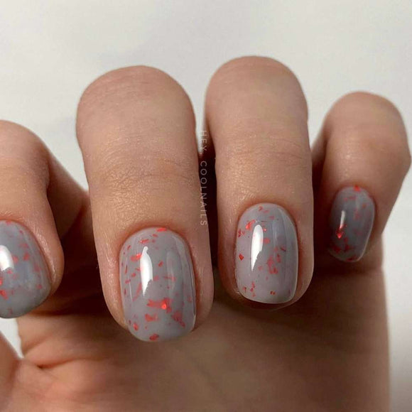 Saga Leaf Base №16 Gray with red foil 9ml