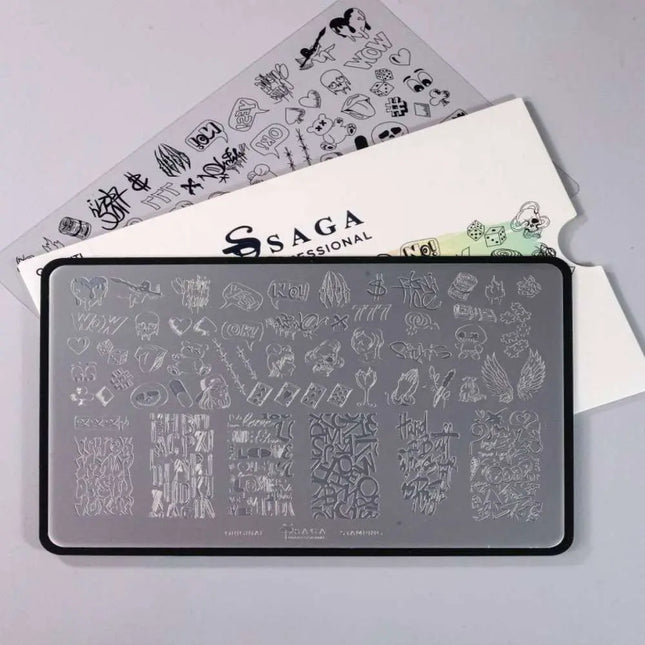SAGA Stamping Plate Nr. 2 Graffiti