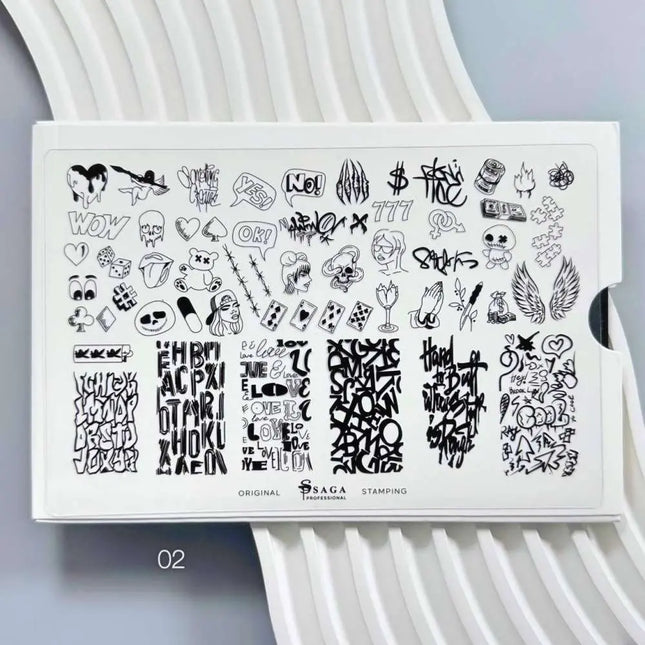 SAGA Stamping Plate Nr. 2 Graffiti