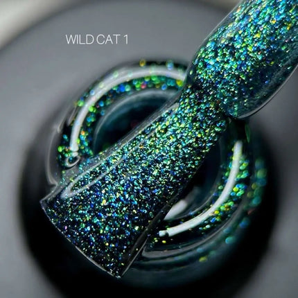 Saga Cat Eye Wild №1 Verde Albastru Auriu 9ml