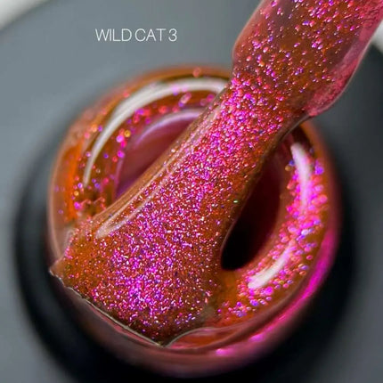 Saga Cat Eye Wild №3 Красный Розовый Фиолетовый 9 мл