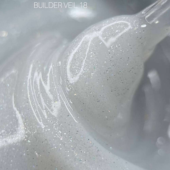 Saga Builder Gel Veil №18 Milky з шиммером 15 мл