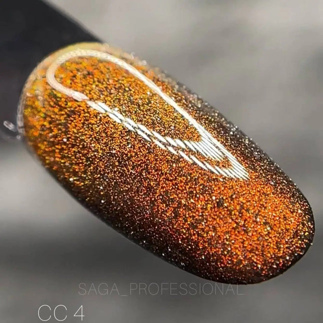 Saga Cat Eye Chameleon №04 Portocaliu Roz 9ml