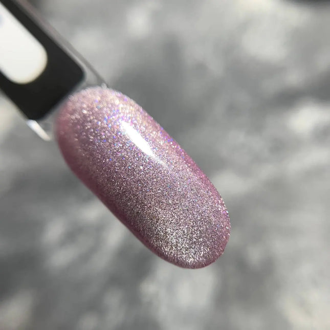 Saga Cat Eye Shine №03 Violet Blush with Neon Blue Glitter 9ml