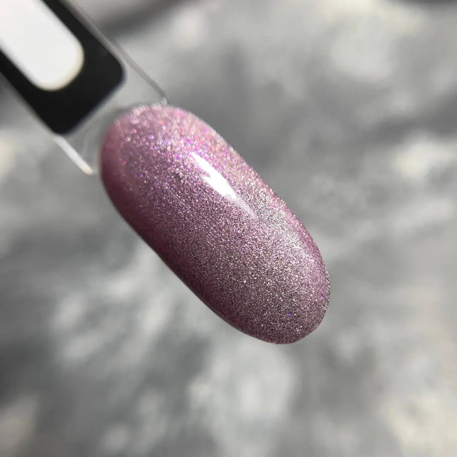 Saga Cat Eye Shine №04 Violet Blush with Purple Glitter 9ml