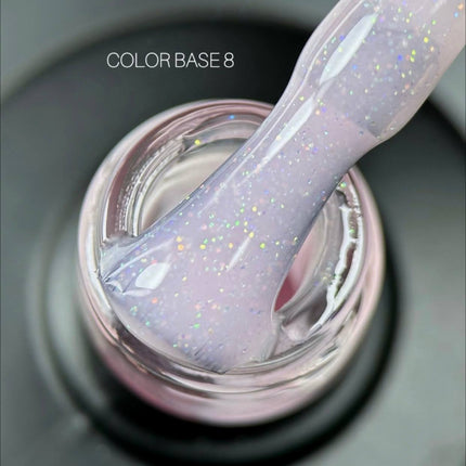 Saga Color Base №08 Roz prăfuit cu sclipici 9ml