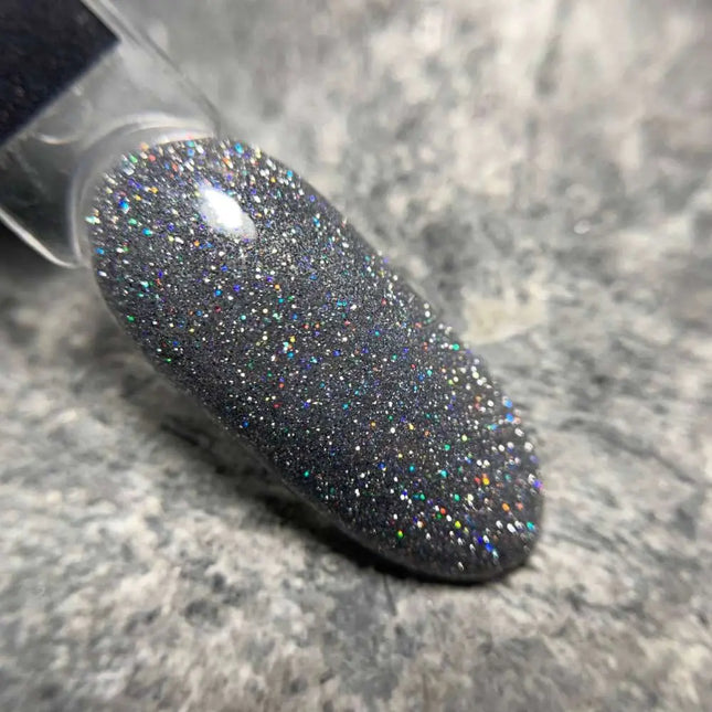 Saga Fiery Gel Polish №15 Gri cu sclipici holografic 10ml