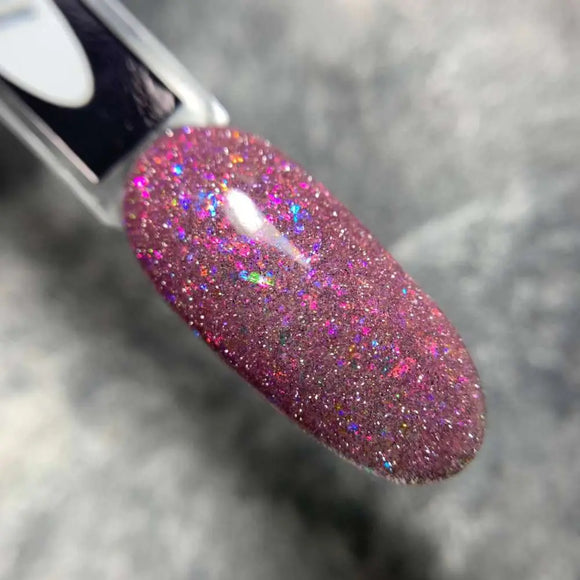 Saga Fiery Gel Polish №16 Lila roz cu folie 10ml