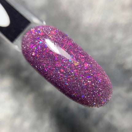 Saga Gel lac aprins №17 Violet orhidee cu folie 10ml