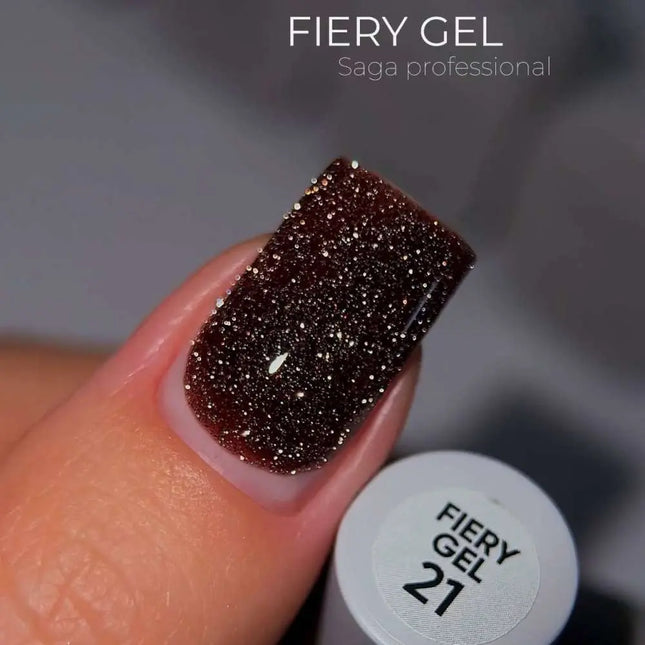 Saga Fiery Gel Polish №21 Chocolate 10ml