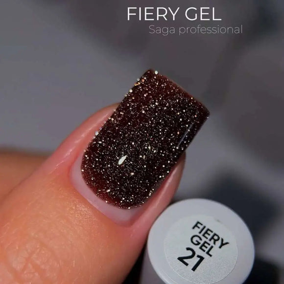 Saga Fiery Gel Polish №21 Chocolate 10ml