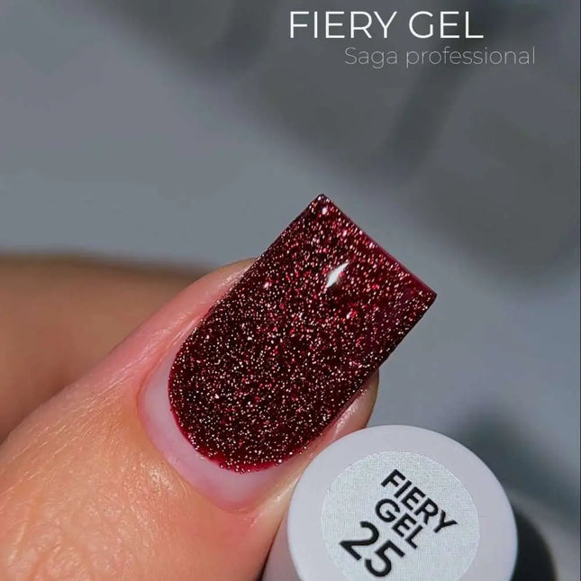 Saga Fiery Gel Polish №25 Granat 10ml