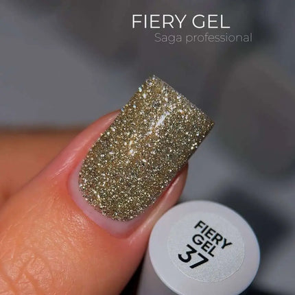 SAGA Gel Polish Fiery №37 Auriu deschis 9ml