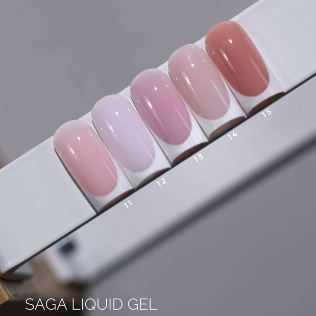 Saga Рідкий гель №11 Блідо-рожевий 15ml