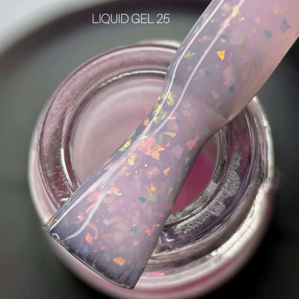 Saga Жидкий гель №18 Глубокий бежевый с шиммером 15ml