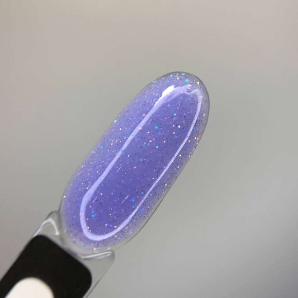 Saga Рідкий гель №28 Блакитна орхідея з блискітками 15ml