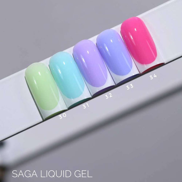 Saga Liquid Gel №34 Барбі рожевий 15ml