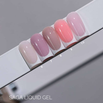 Saga Gel Lichid №06 Milky pink 15ml