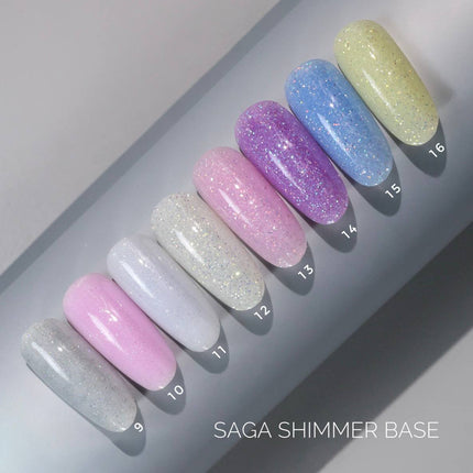 Saga Leaf Base №01 Albastru vivid cu folie argintie 9ml