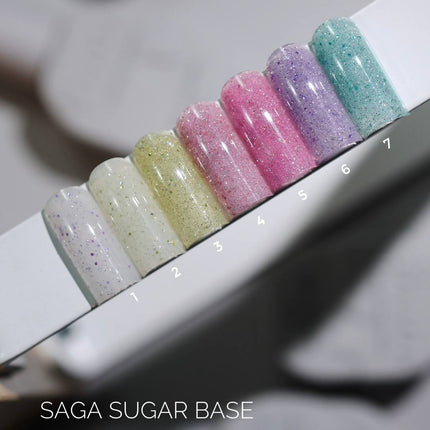 Saga Leaf Base №01 Albastru vivid cu folie argintie 9ml
