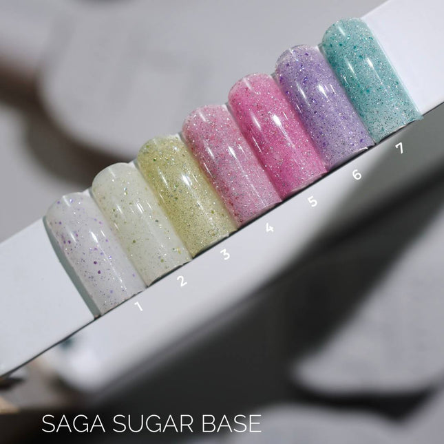 Saga Leaf Base №01 Albastru vivid cu folie argintie 9ml