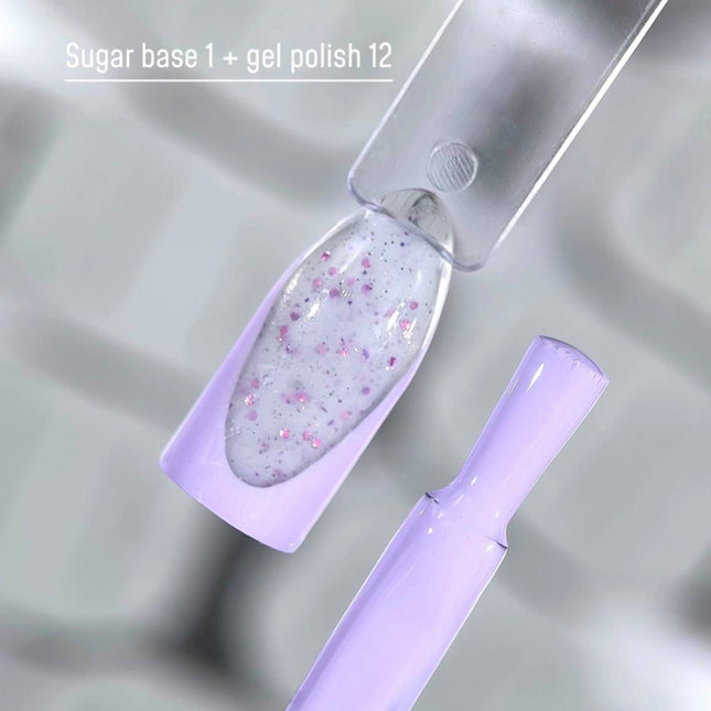 Saga Leaf Base №01 Albastru vivid cu folie argintie 9ml