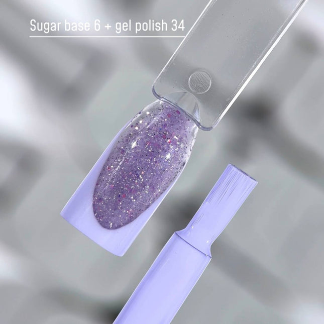 Saga Leaf Base №01 Albastru vivid cu folie argintie 9ml