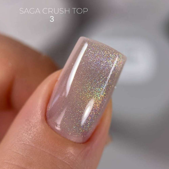 Saga Топ Crush №01 з фіолетово-блакитним шиммером 9 мл