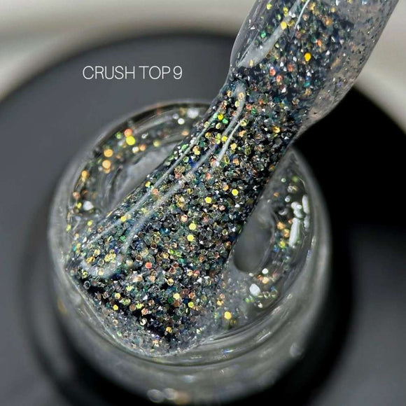 Saga Top Crush №09 cu sclipici holografic bronz 9ml