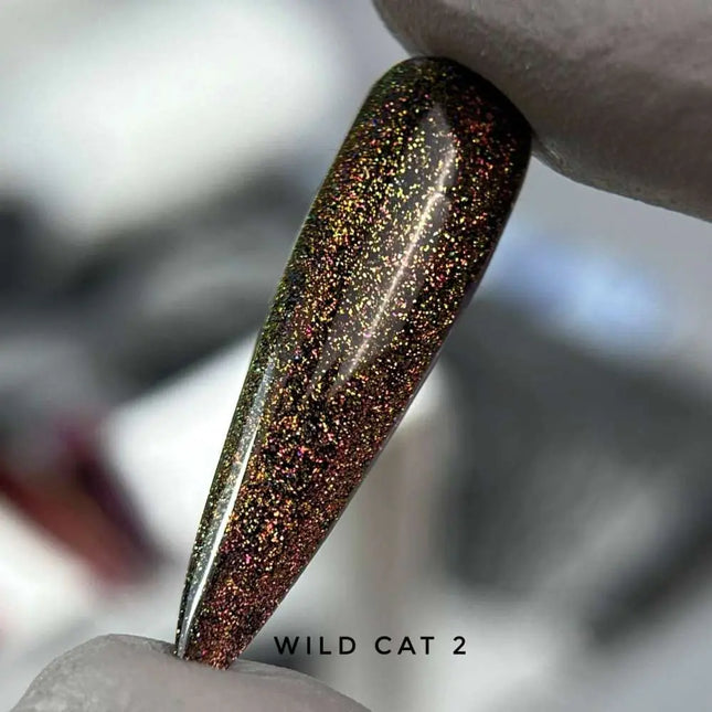 Saga Cat Eye Wild №2 mov închis auriu 9ml
