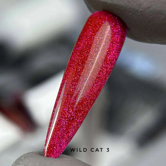 Saga Cat Eye Wild №3 Roșu Roz Violet 9ml
