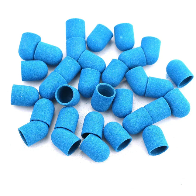 Sand cap - 10*15mm Size:S set 5 pcs - Blue 80 grit - Sanding caps