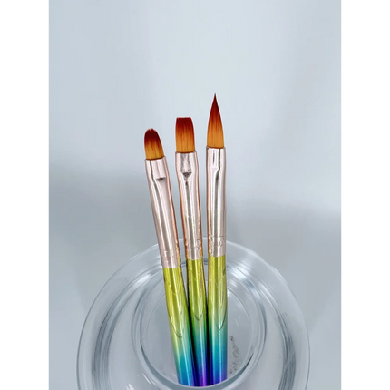 Set of Gel Brushes set 3pcs - Nail Art Brushes