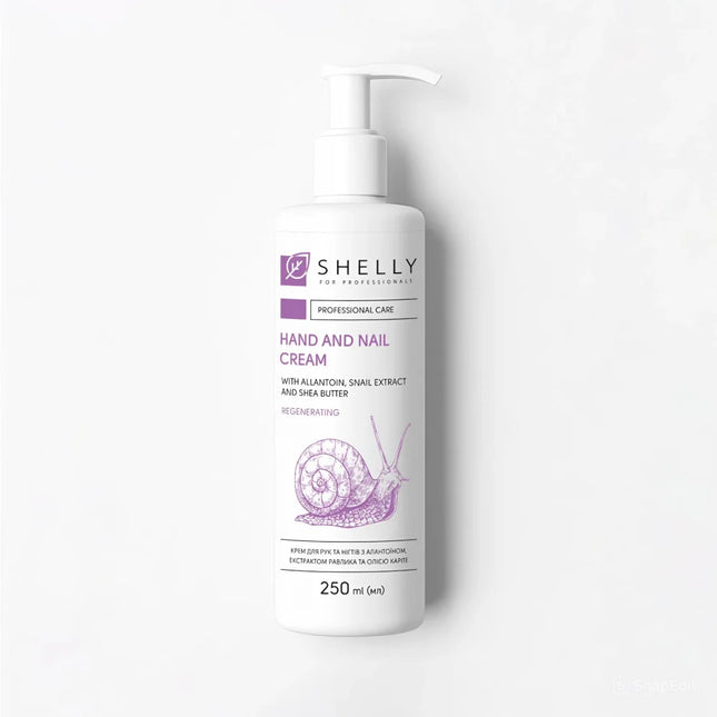 Cremă pentru mâini și unghii cu colagen, elastină și extract de bujor Shelly 250 ml