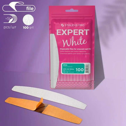 Одноразовые пилки Crescent Staleks Expert 42 зернистость 100, 50 шт.